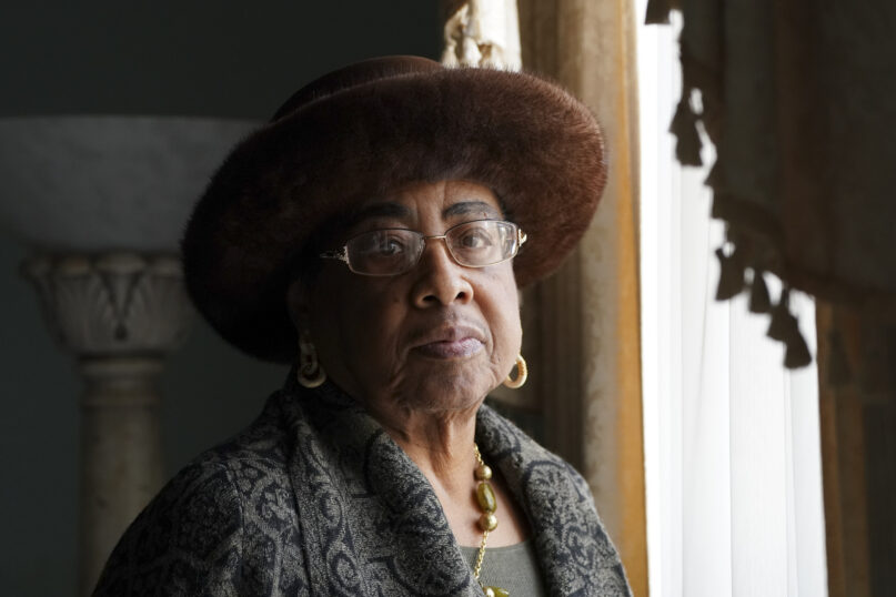 Mother Mary Patterson poses in her Memphis, Tenn., home, Dec. 1, 2021. (AP Photo/Karen Pulfer Focht)