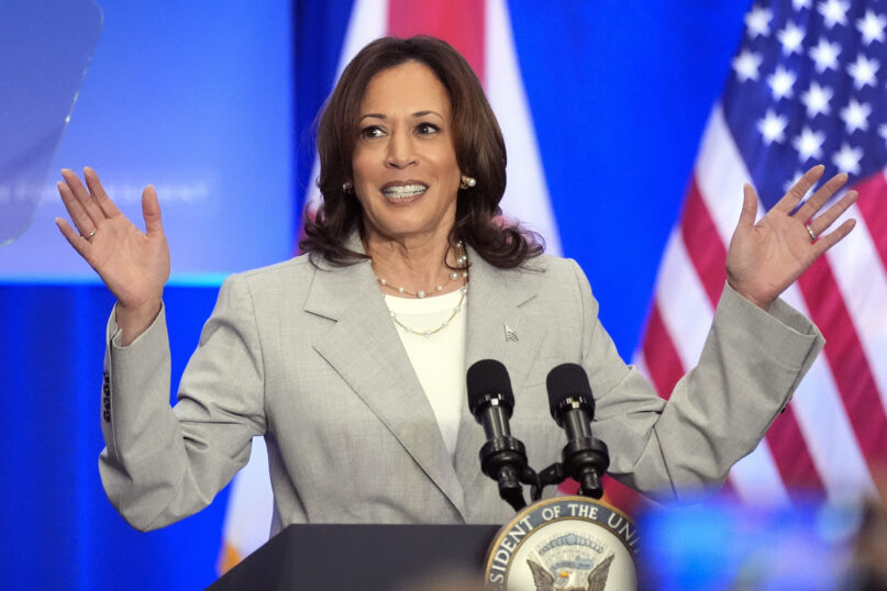 Vice President Kamala Harris speaks at an event May 1, 2024, in Jacksonville, Fla. She’s already broken barriers, and now Harris could soon become the first Black woman to head a major party's presidential ticket after President Joe Biden ended his reelection bid.  (AP Photo/John Raoux, File)