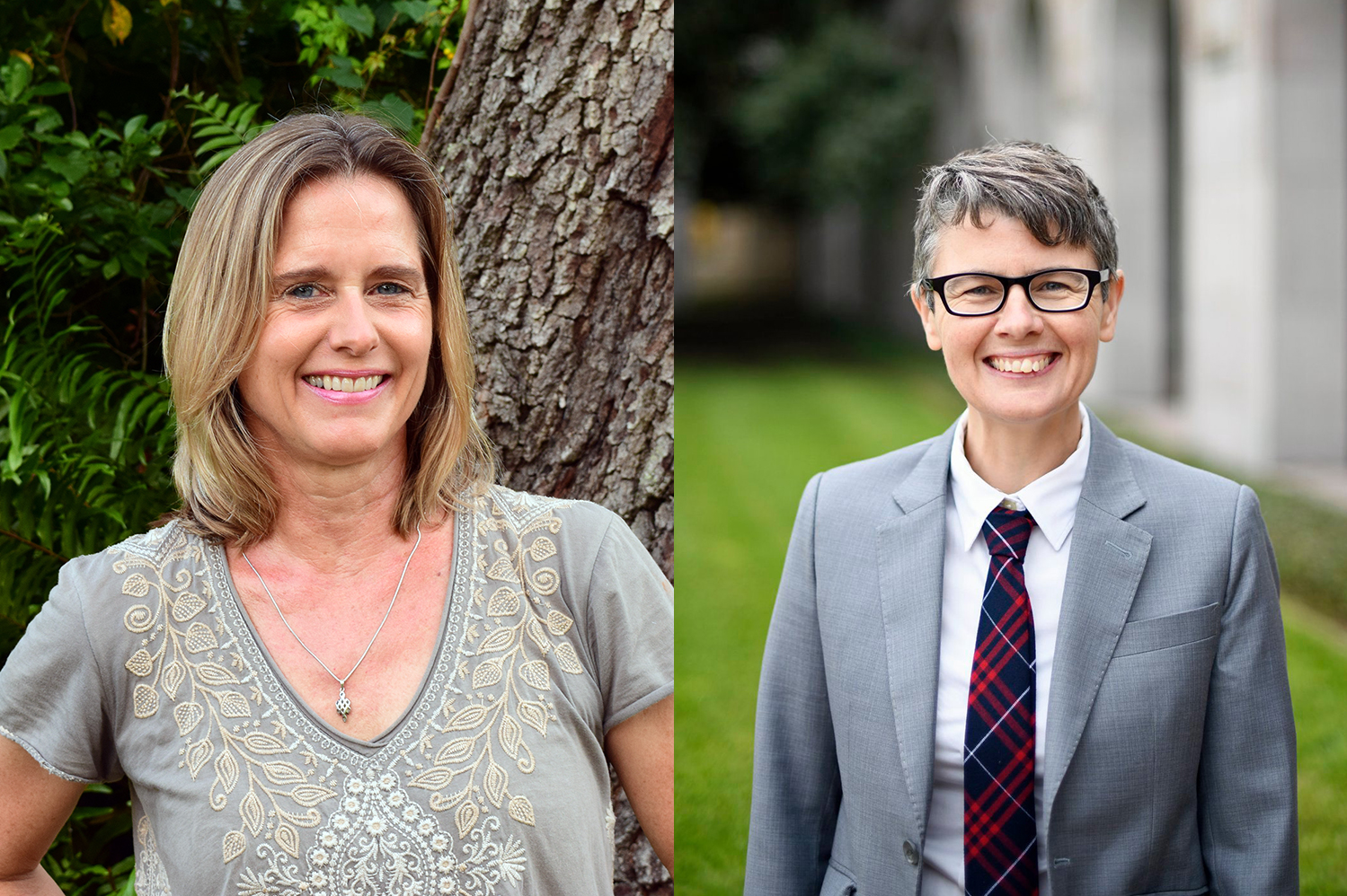 Amy Langenberg, left, and Ann Gleig. (Photos courtesy Rice University)