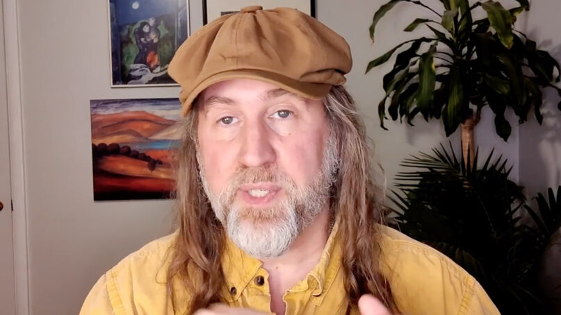 Pastor Bruxy Cavey in 2021. Viedeo screen grab