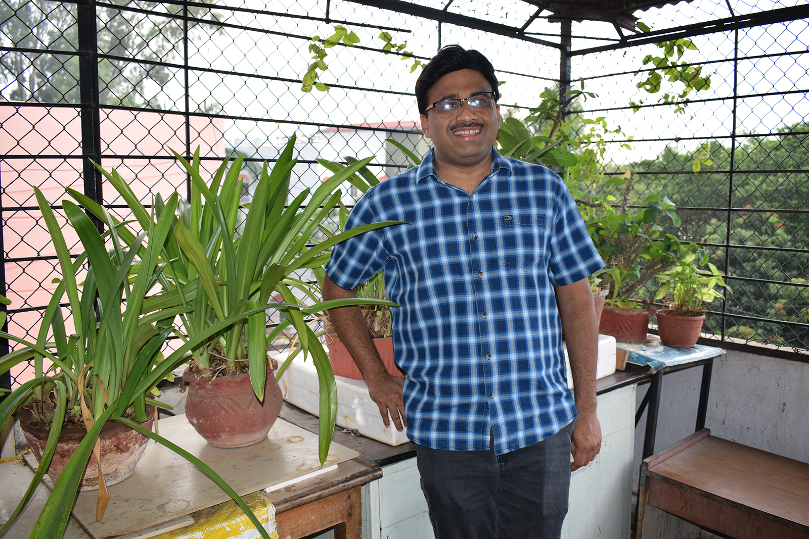 Psychiatrist and social activist Hamid Dabholkar, who is spearheading the safe house project, at his office in the Satara district of Maharashtra, India, June 4, 2024. (Photo by Priyadarshini Sen)