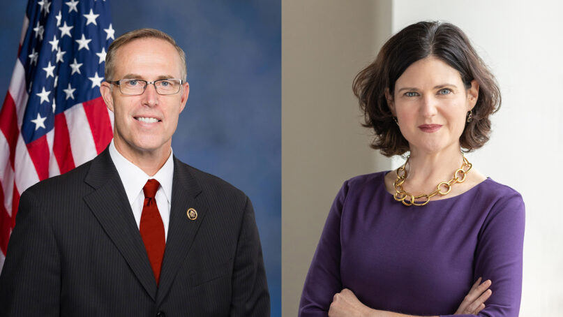 California Rep. Jared Huffman, left, has invited Amanda Tyler, right, to the upcoming State of the Union. (Courtesy photos)