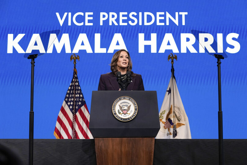 Vice President Kamala Harris speaks during the American Federation of Teachers' 88th national convention, July 25, 2024, in Houston. Harris appears to have energized Democrats in the early days of her candidacy, according to a new poll from the AP-NORC Center for Public Affairs Research that was conducted after President Joe Biden withdrew from the race.
About 8 in 10 Democrats say they would be very or somewhat satisfied if Harris became the Democratic nominee for president. (AP Photo/Tony Gutierrez, file)