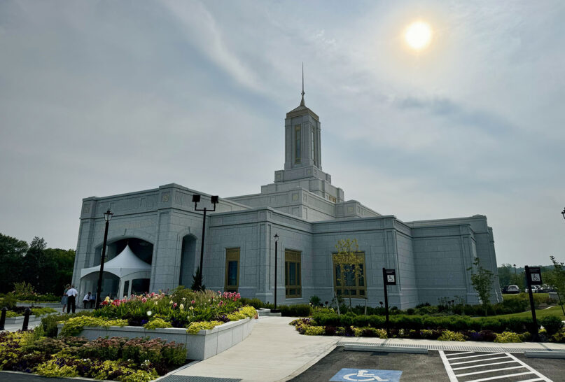 The newly completed temple for The Church of Jesus Christ of Latter-day Saints near Pittsburgh, Pennsylvania. (RNS photo/Kathryn Post)