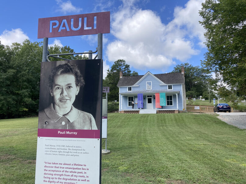 The Pauli Murray Center for History and Social Justice in Durham, North Carolina, formally opens after a $1.2 million renovation on Saturday (Sept. 7). Murray was a 20th century human rights activist, legal scholar, and the first Black woman ordained an Episcopal priest in 1977. (RNS photo/Yonat Shimron)