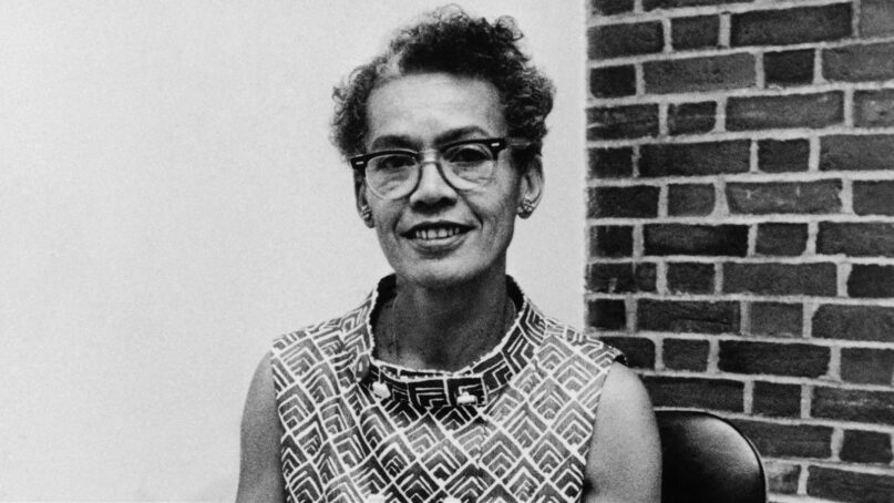 Brandeis University professor Pauli Murray poses for a portrait in Waltham, Massachusetts, on Sept. 25, 1970. (AP Photo)