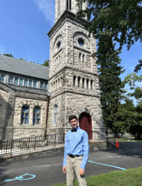 Richard Ackerman at the Presbyterian church he attends in New York. (Photo courtesy Richard Ackerman)