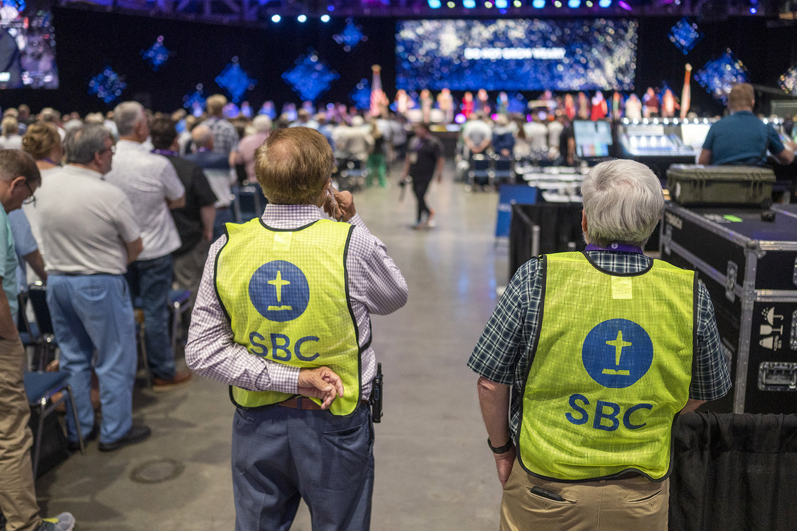 The Southern Baptist Convention annual meeting in the Ernest N. Morial Convention Center in New Orleans, Wednesday, June 14, 2023. RNS photo by Emily Kask