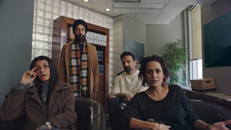 Sandy Sidhu, from left, Stephen Lobo, Huse Madhavji and Agam Darshi portray siblings in 