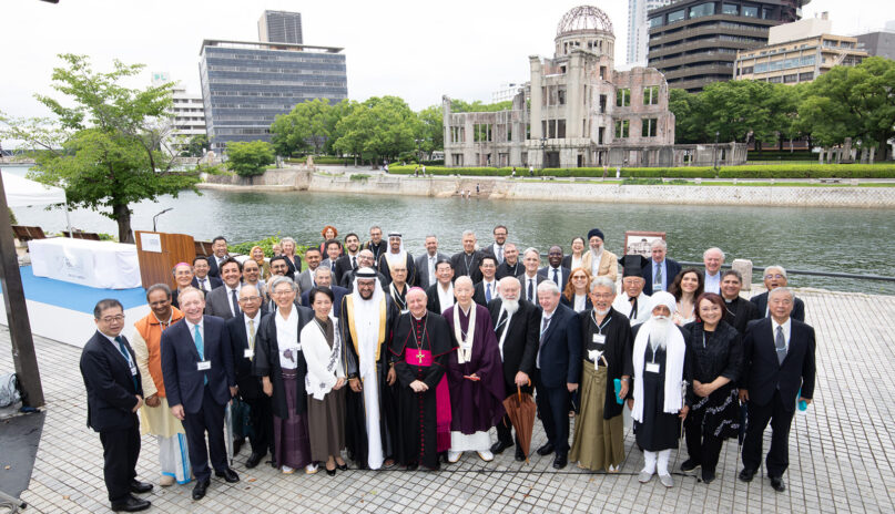 Attendees of the AI Ethics for Peace multireligious event at Hiroshima’s Peace Memorial Park, July 10, 2024, in Hiroshima, Japan. (Courtesy photo)