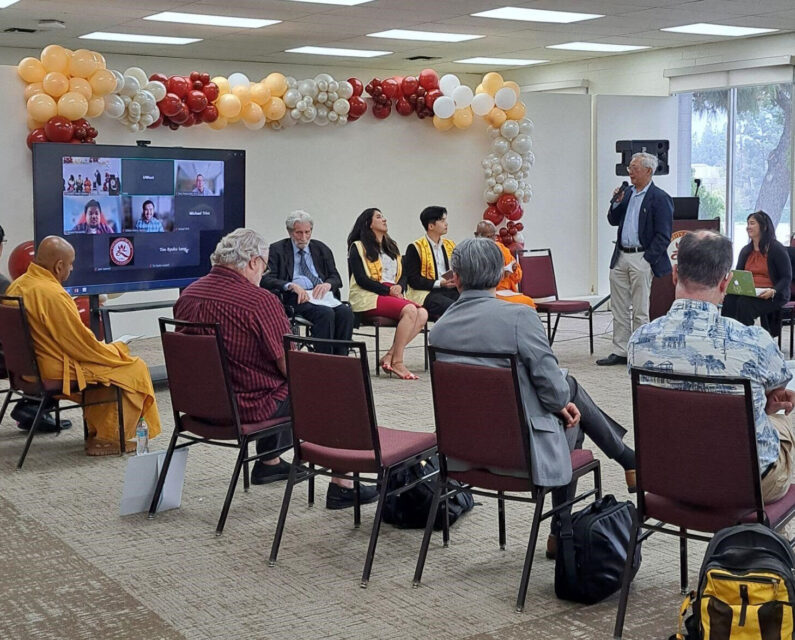 Participants in the National Buddhist-Christian Dialogue at University of the West in Rosemead, Calif. (Photo via National Council of Churches)