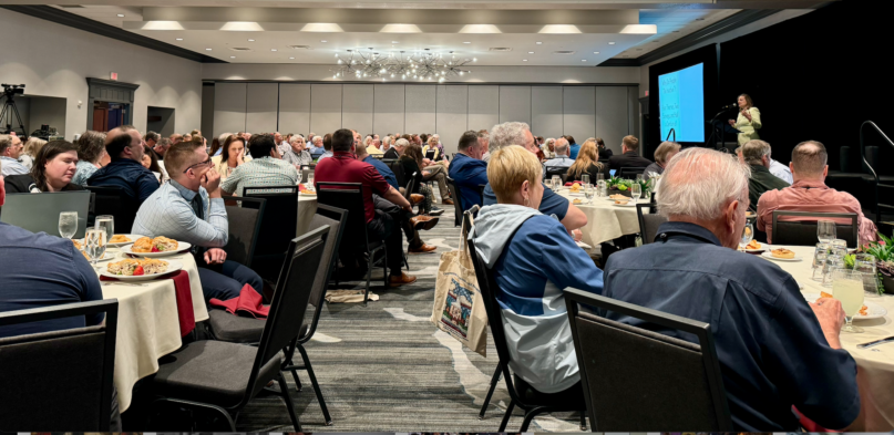 Jana Riess speaking to the Mormon History Association on "Jack Mormons and Liminal Latter-day Saints: Why Do People 'Go Inactive'?" June 14, 2024, Cleveland OH.